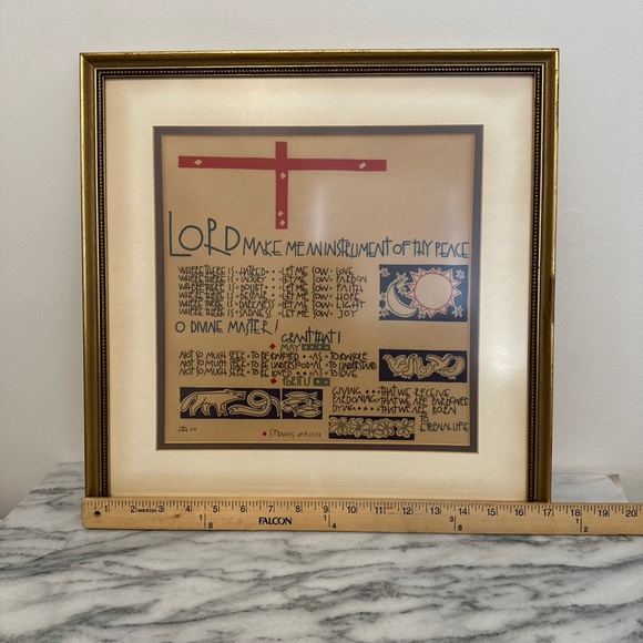 St Francis of Assisi Peace prayer framed print - Picture 10 of 14